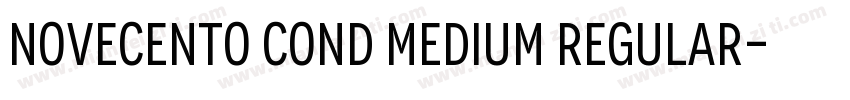 Novecento Cond Medium Regular字体转换